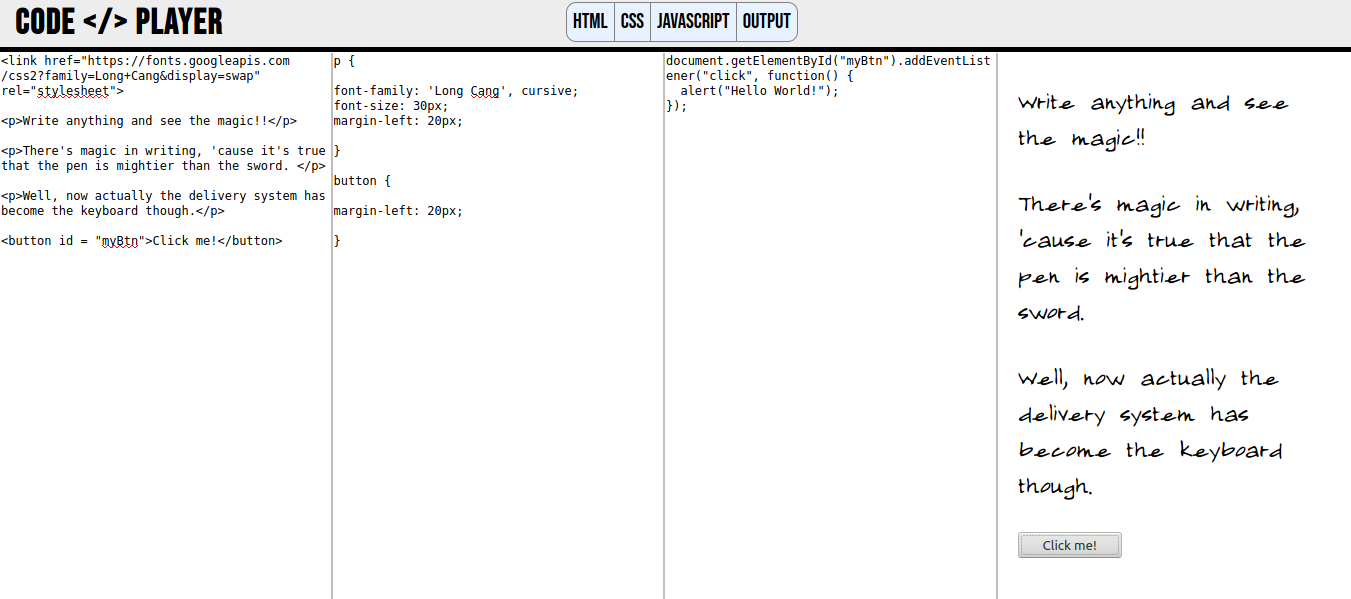 Code Player